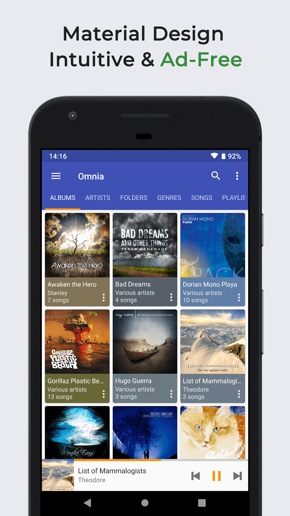 Capture d'écran Omnia Music Player 2
