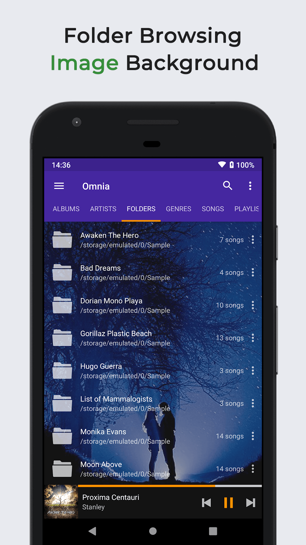 Capture d'écran Omnia Music Player 5