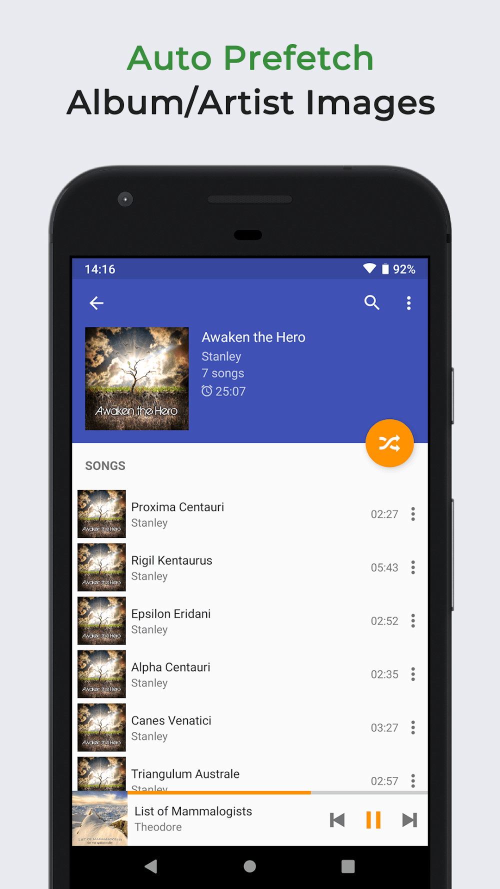 Capture d'écran Omnia Music Player 6