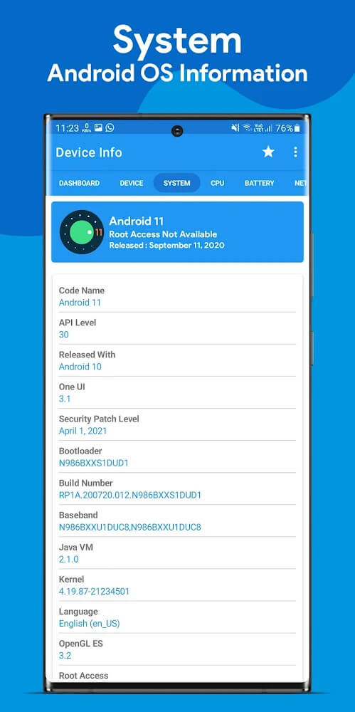 Device Info capture d'écran 3