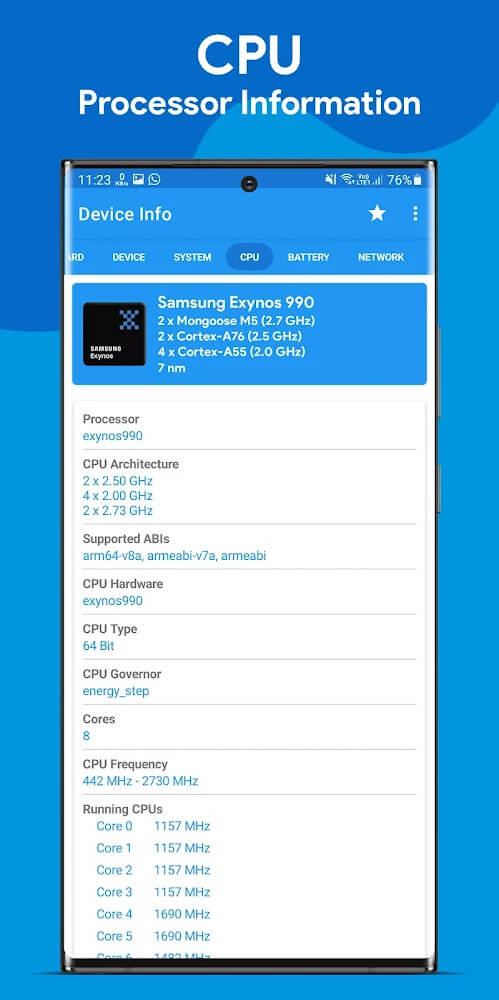 Device Info capture d'écran 4