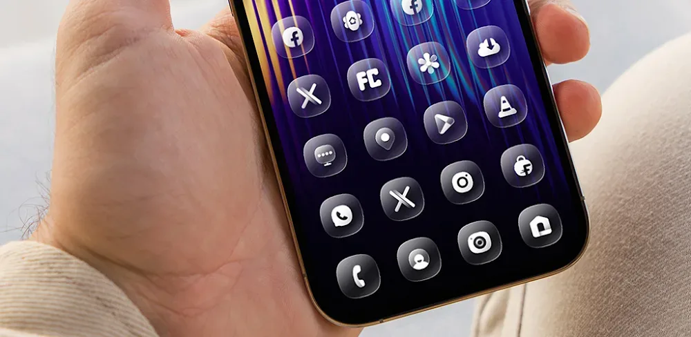 Capture d'écran 1 One UI Glass IconPack