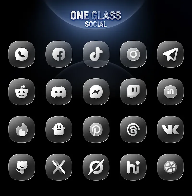 Capture d'écran 5 One UI Glass IconPack
