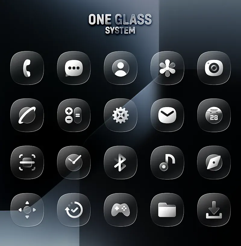 Capture d'écran 3 One UI Glass IconPack