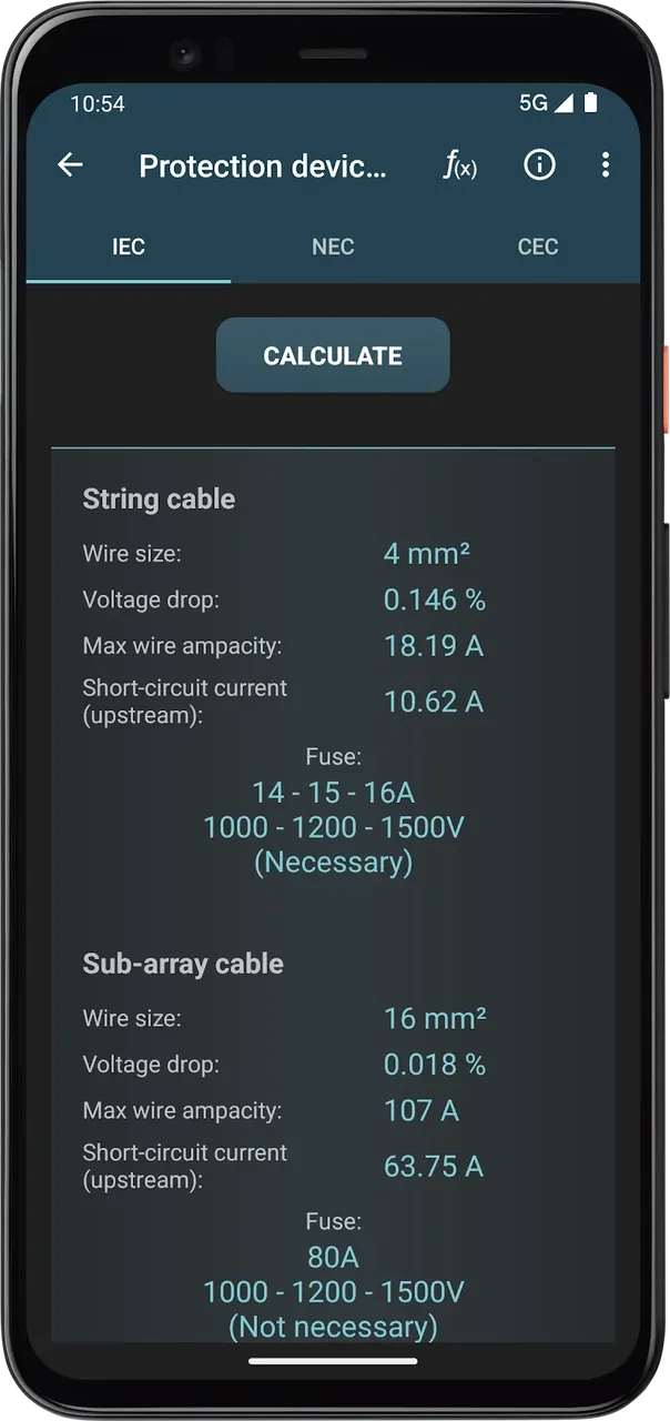 Photovoltaic Calculations screenshot 5