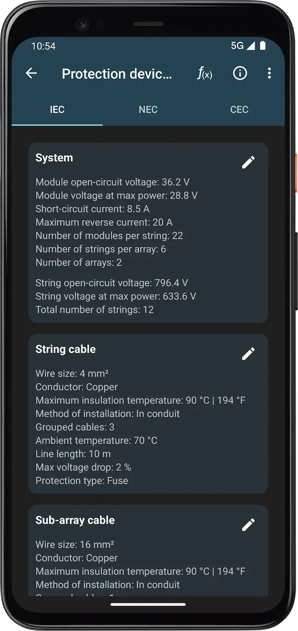Photovoltaic Calculations screenshot 4