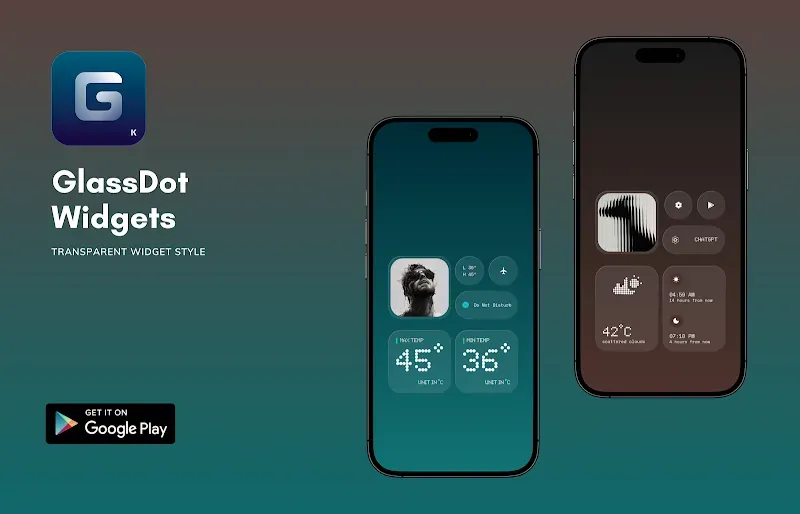 Capture d'écran 3 de GlassDot Widgets for KWGT