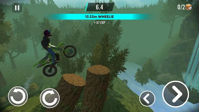 Capture d'écran du gameplay de Stunt Bike Extreme 2