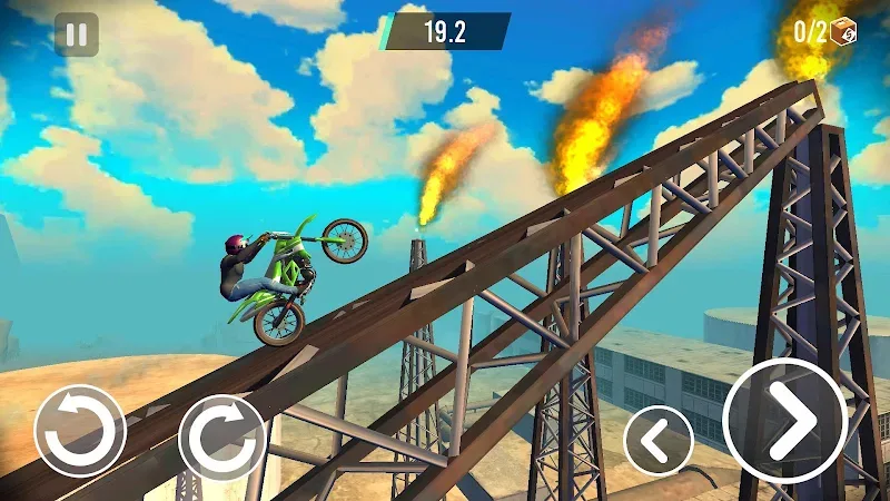 Capture d'écran du gameplay de Stunt Bike Extreme 3