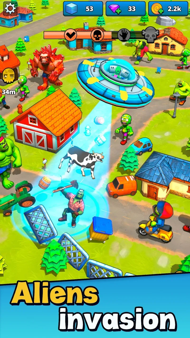 Aliens vs Zombies: Invasion capture d'écran de gameplay 2