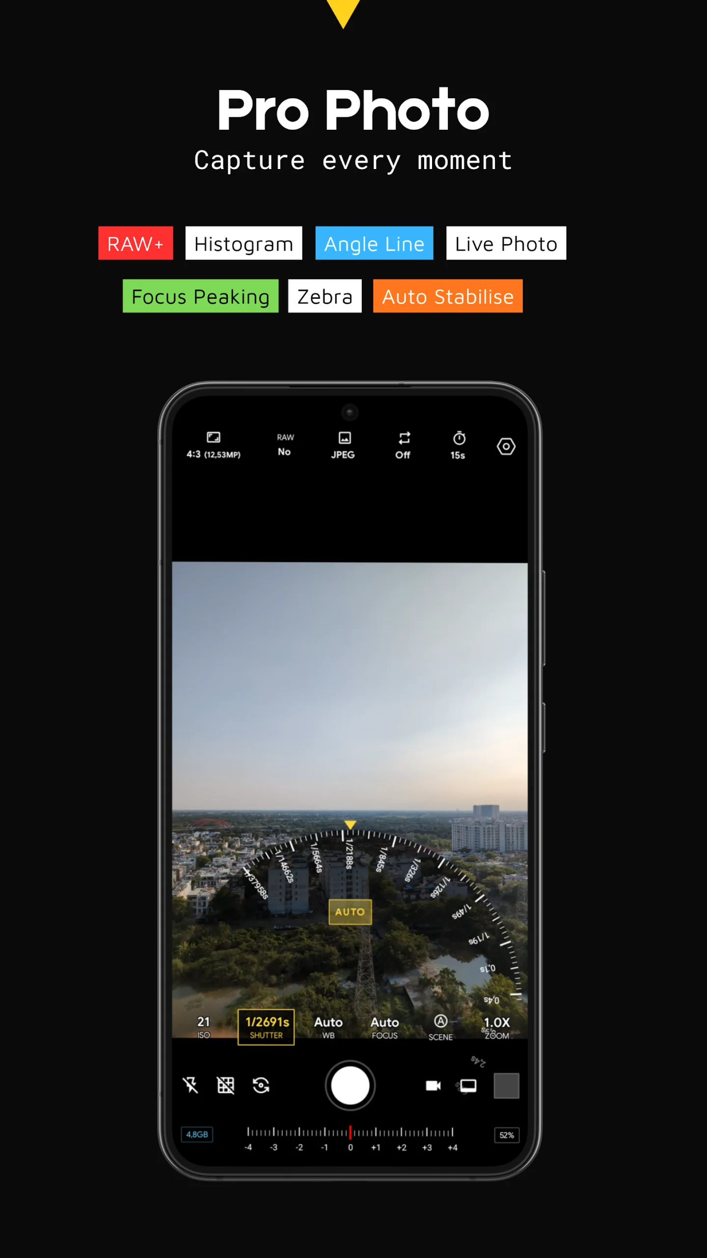 Aperçu 3 de AuraRAW – Pro Manual Camera