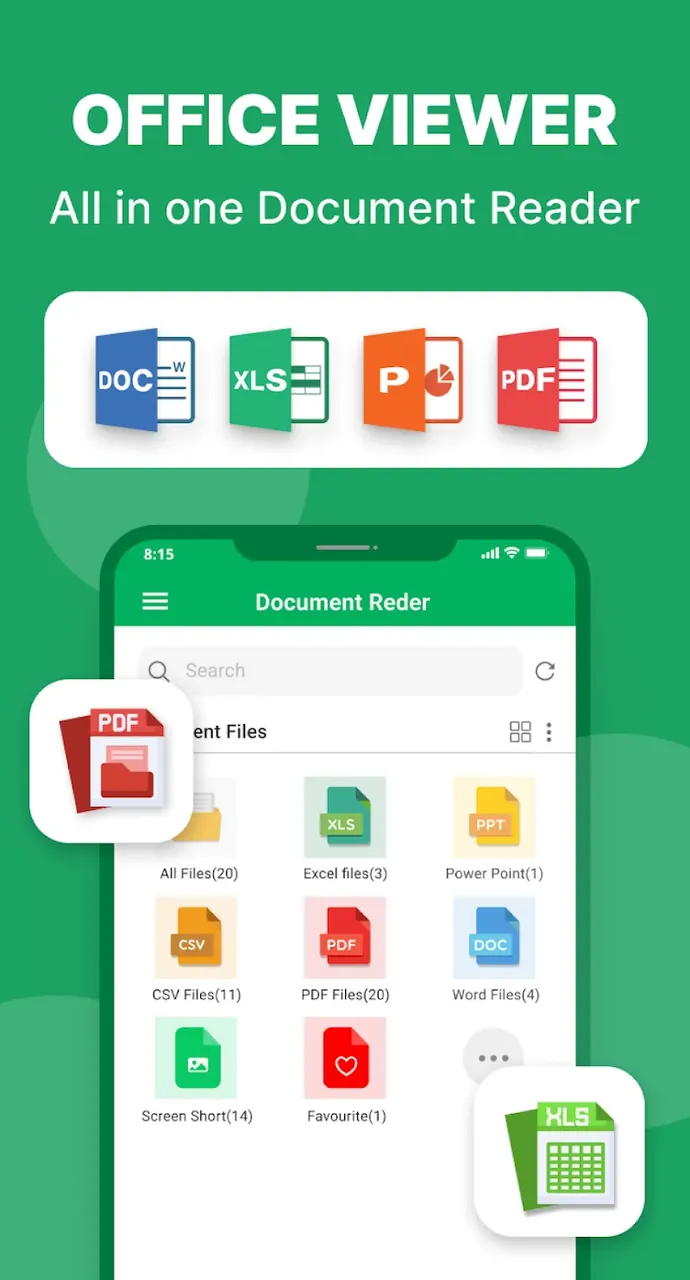 Capture d'écran de l'application Office Reader 2