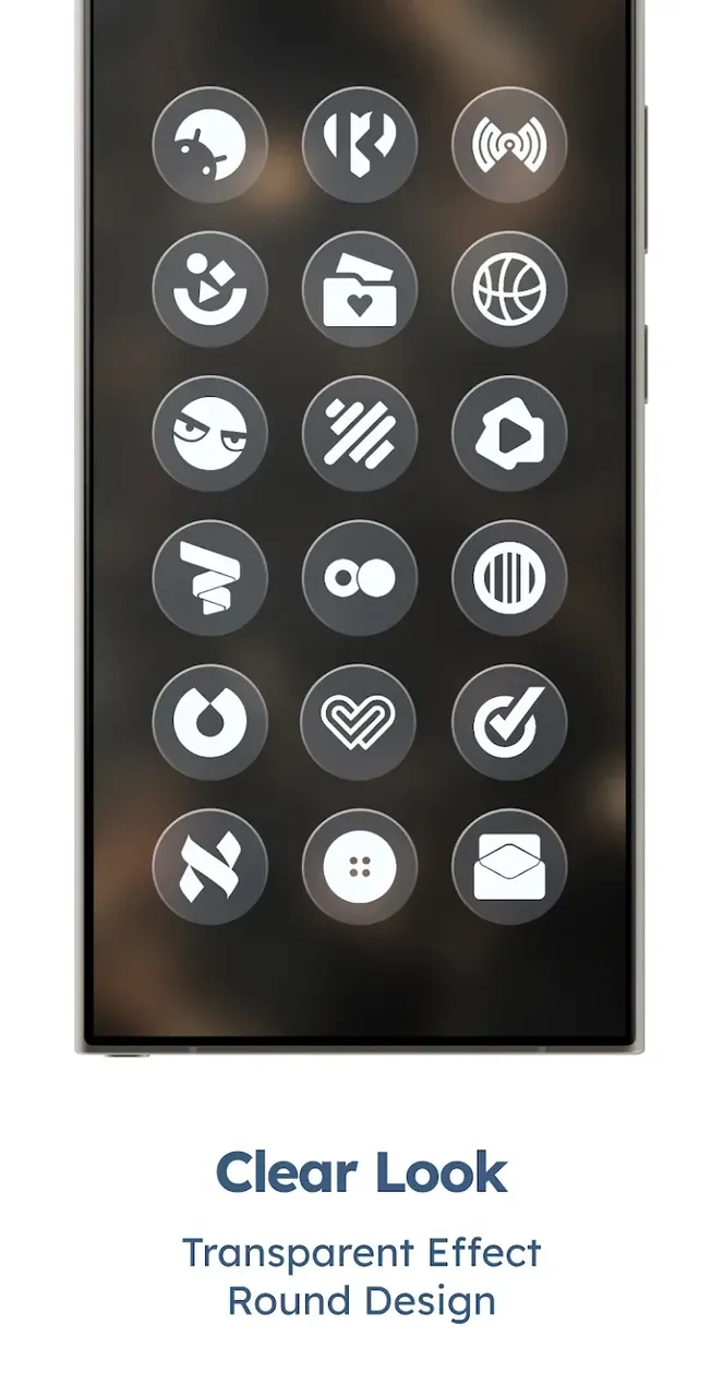 Aperçu 4 de Glassy Round OS Icon Pack
