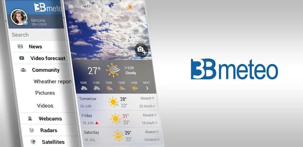 Capture d'écran 3B Meteo Weather 1