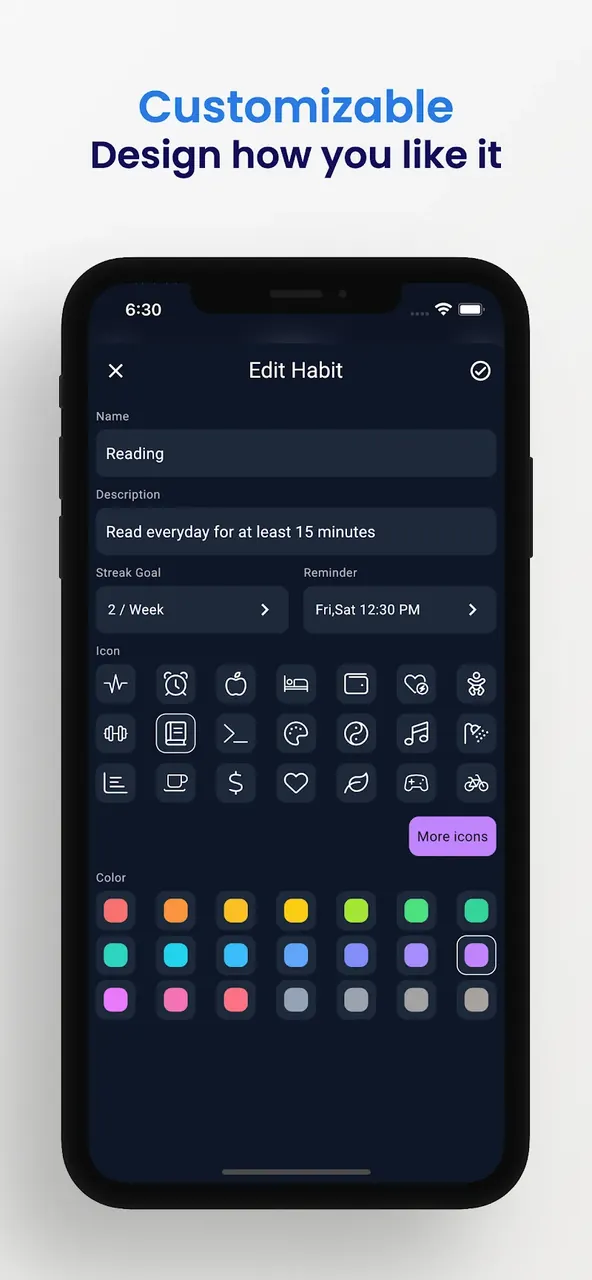 HabitKit capture d'écran 4