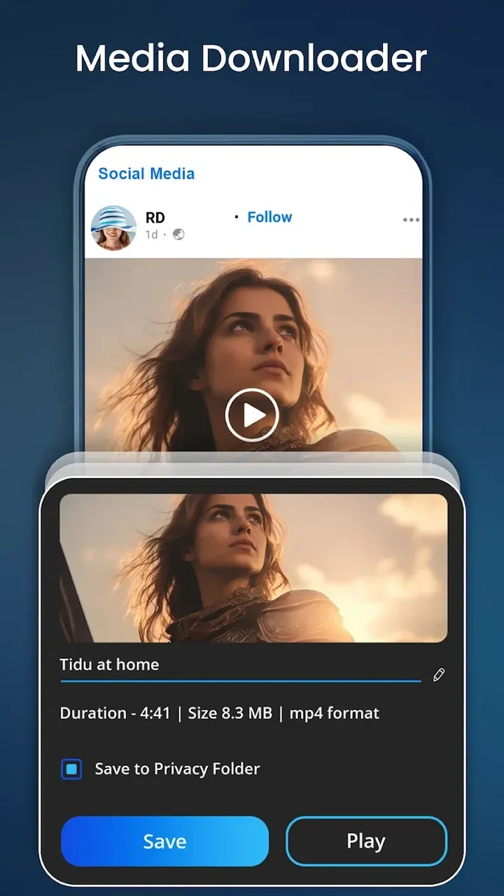Capture d'écran de l'application HDx Player 4