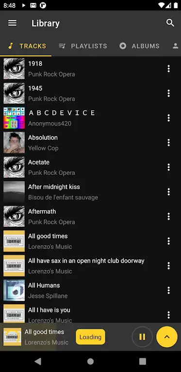 Aperçu 2 de l'application Reverse Music Player