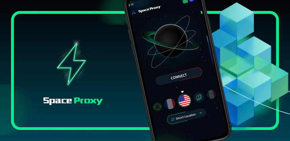 Capture d'écran 1 de Space Proxy : Fast & Stable