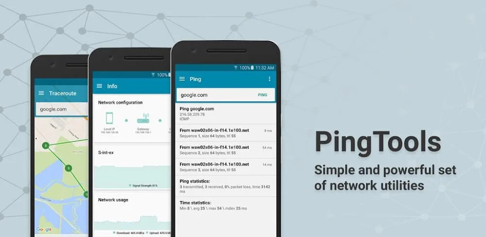 Aperçu d'écran PingTools Pro 1