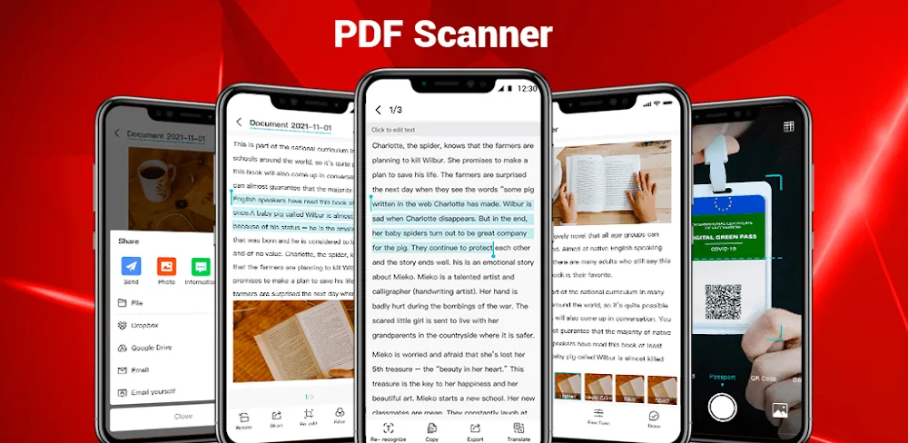 Capture d'écran de prévisualisation de l'application PDF Scanner: OCR Translate 1