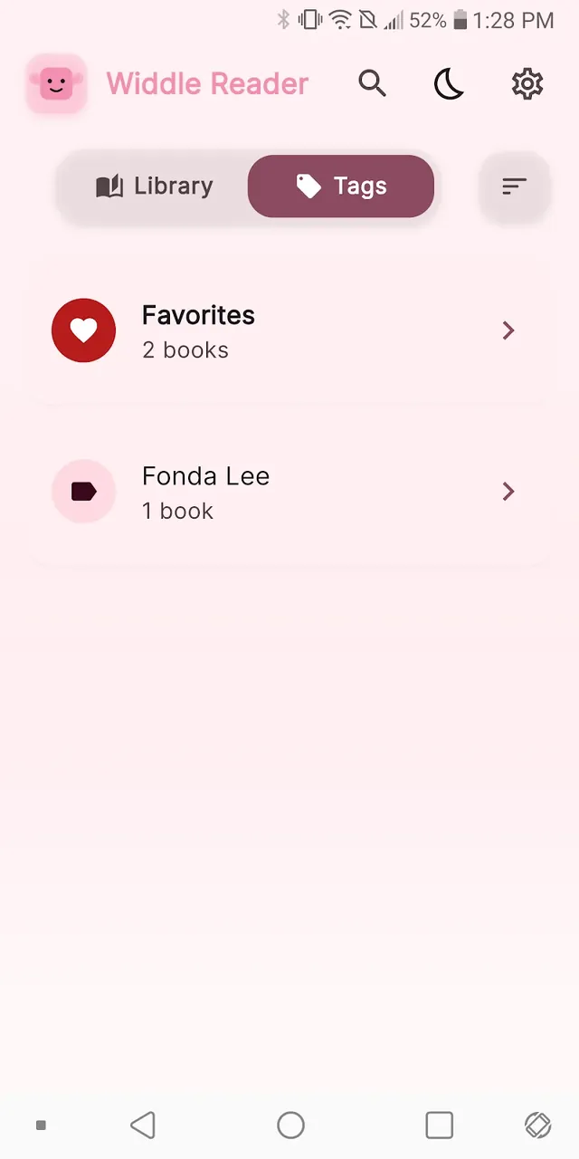 Capture d'écran 3 de l'application Widdle Reader