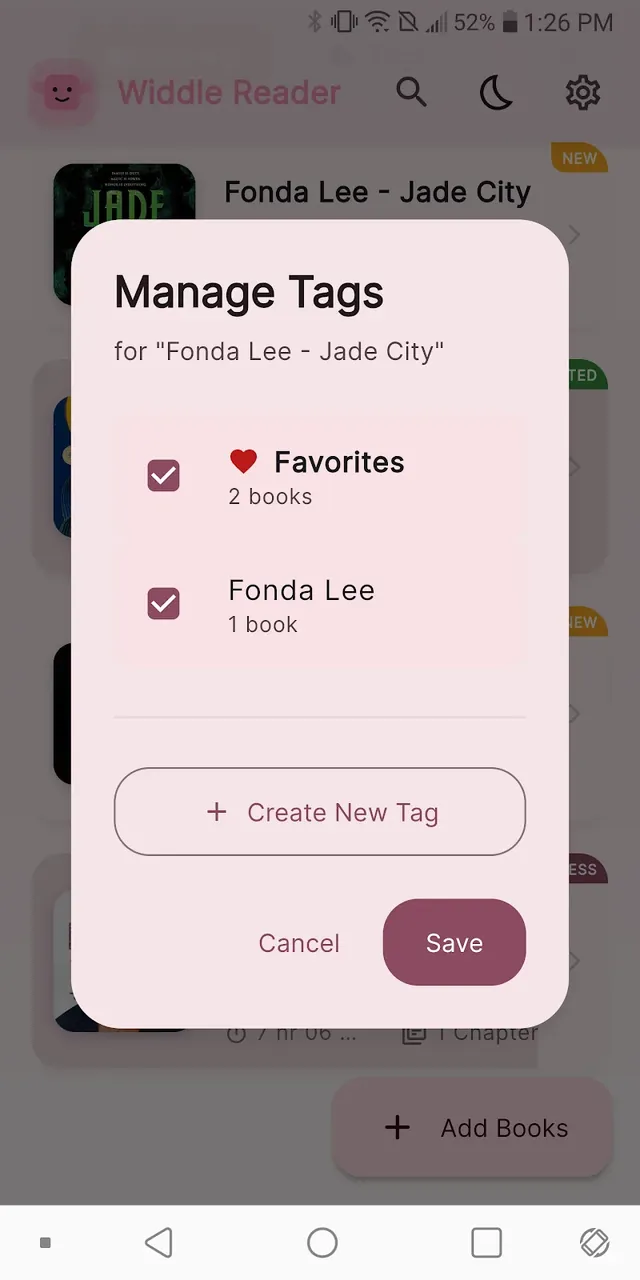 Capture d'écran 5 de l'application Widdle Reader