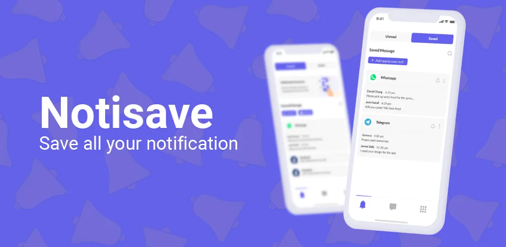 Capture d'écran de l'application NotiSave 1
