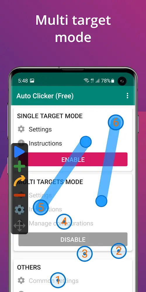 Capture d'écran de l'application Auto Clicker 4