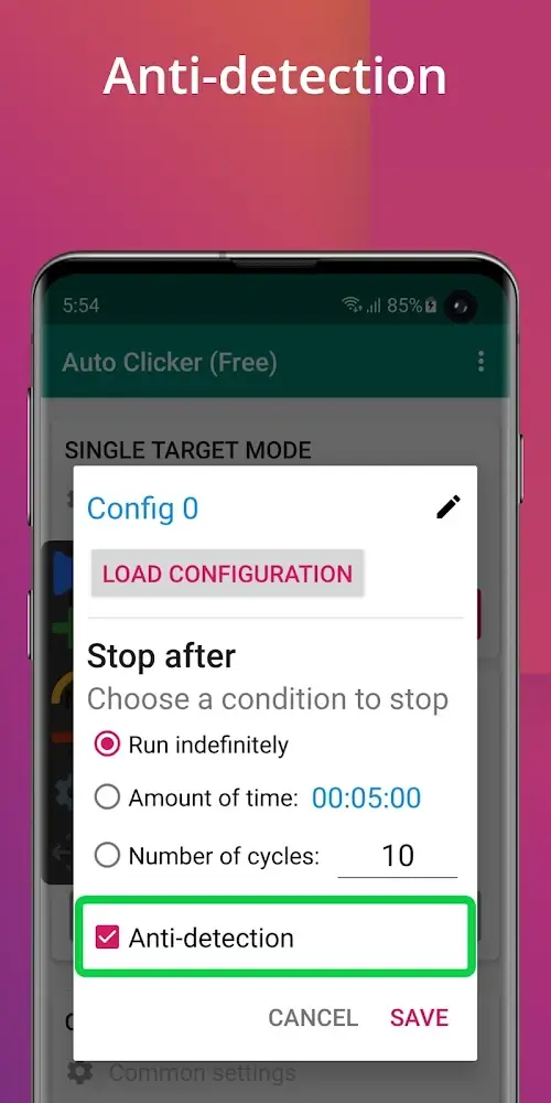 Capture d'écran de l'application Auto Clicker 6