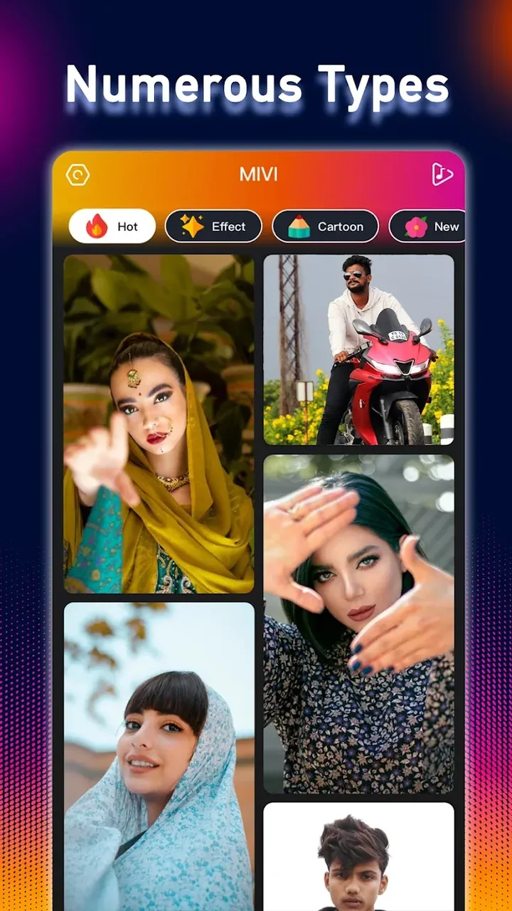 Aperçu de l'application MVsta 4