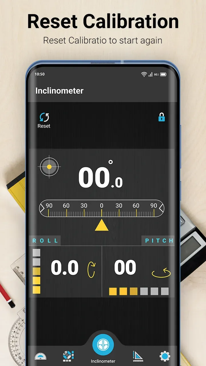 Aperçu 3 de l'application Inclinometer & Bubble Level