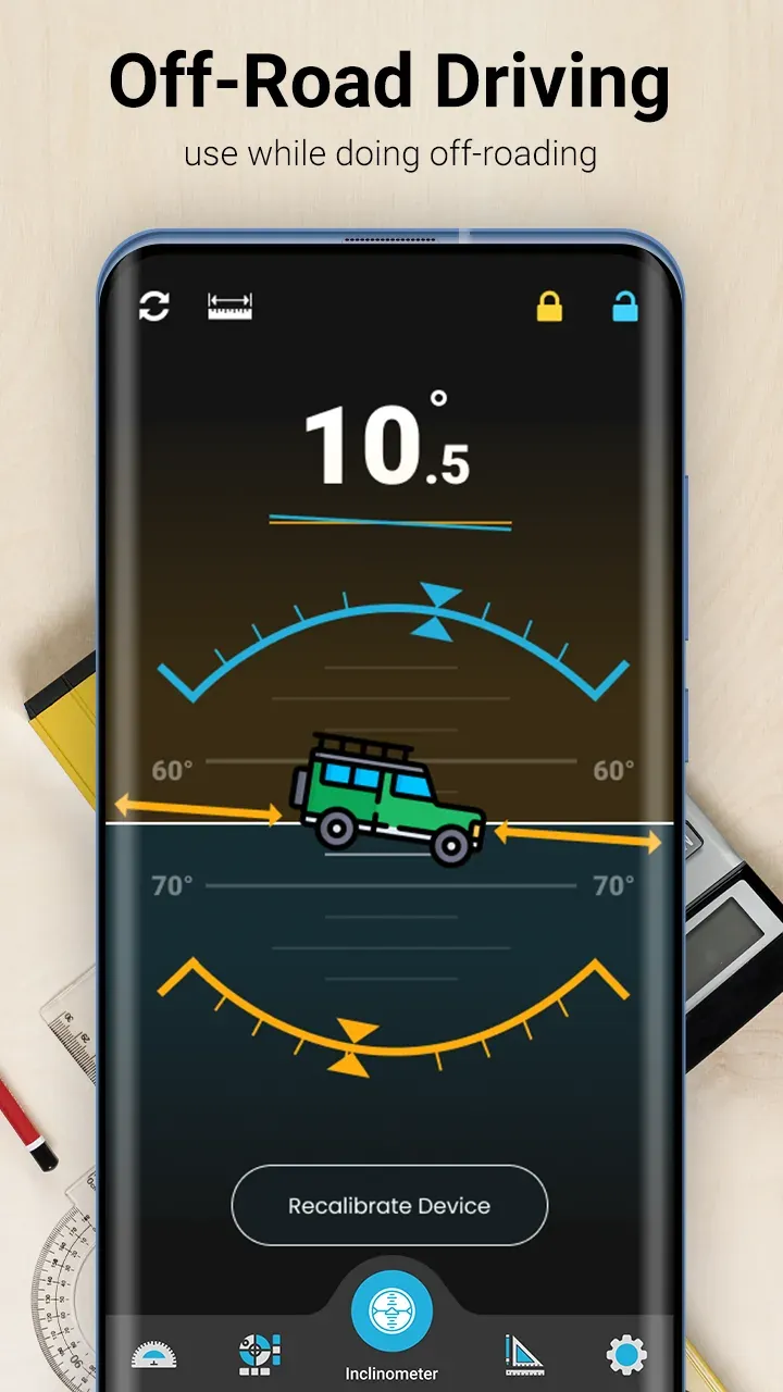 Aperçu 4 de l'application Inclinometer & Bubble Level
