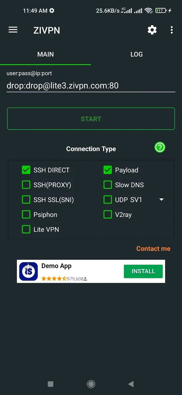 Capture d'écran 3 de ZIVPN Tunnel