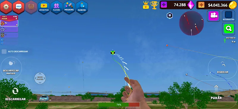 CS Diamantes Pipas: Kite Game gameplay screenshot 2