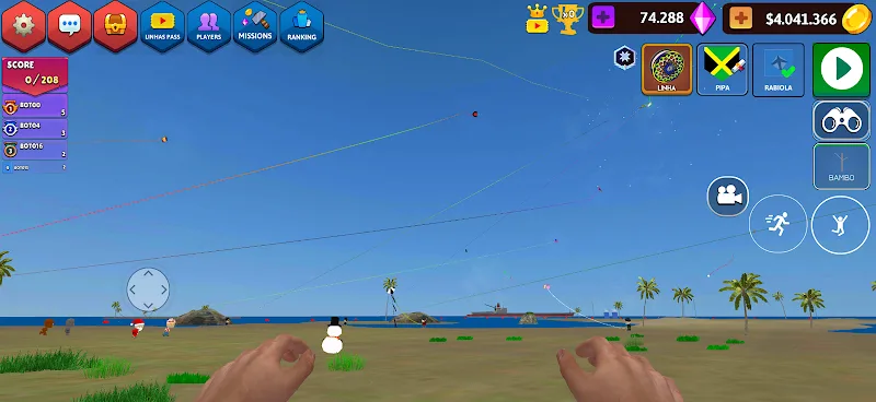 CS Diamantes Pipas: Kite Game gameplay screenshot 5
