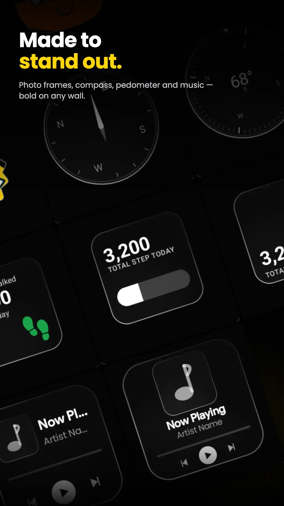 Capture d'écran Glass Widgets: Clock, Weather 3