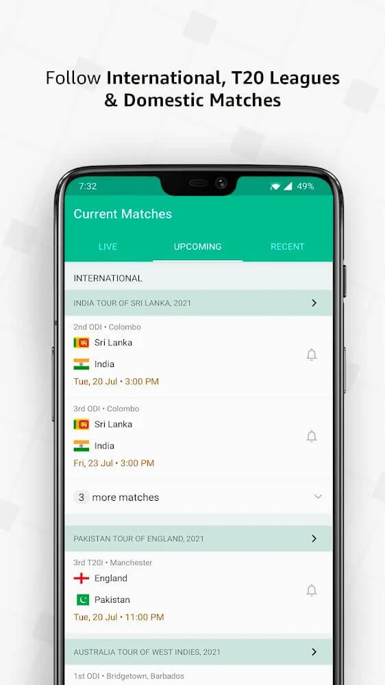 Tangkapan layar Cricbuzz 4