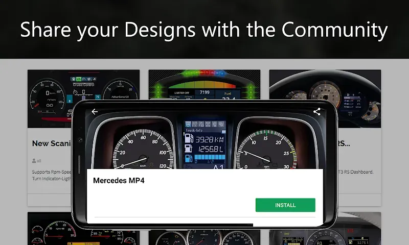 Capture d'écran de la disposition de SIM Dashboard 6