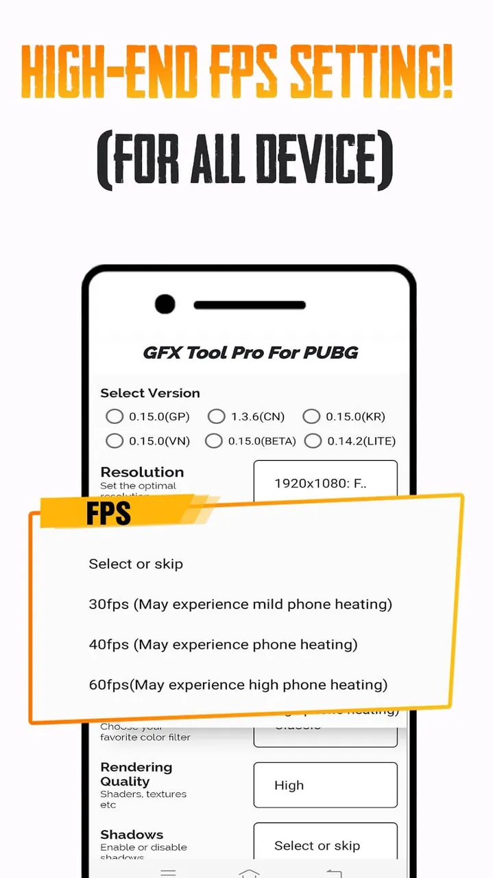 Capture d'écran 3 de GFX Tool PUBG Pro