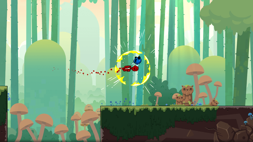 Capture d'écran du gameplay de Super Meat Boy Forever 2