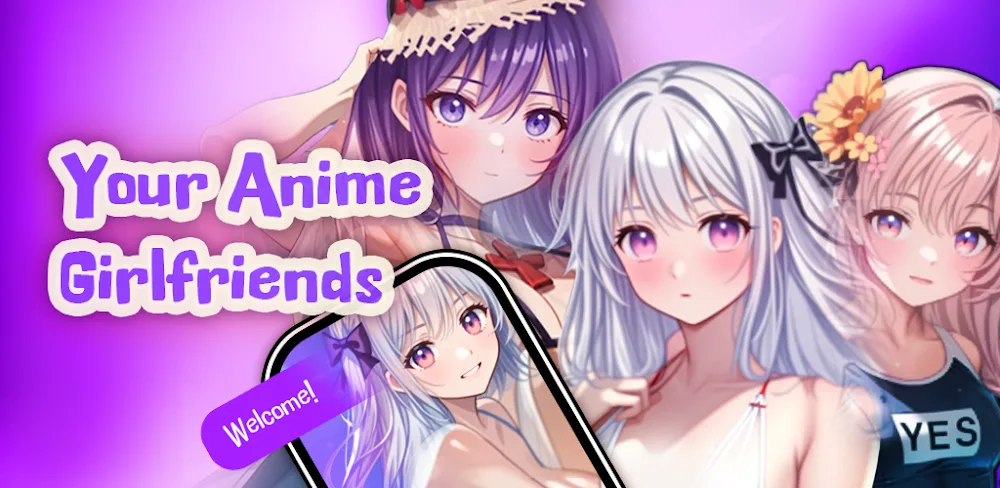 Anime Girlfriend Harem GalGame screenshot 1