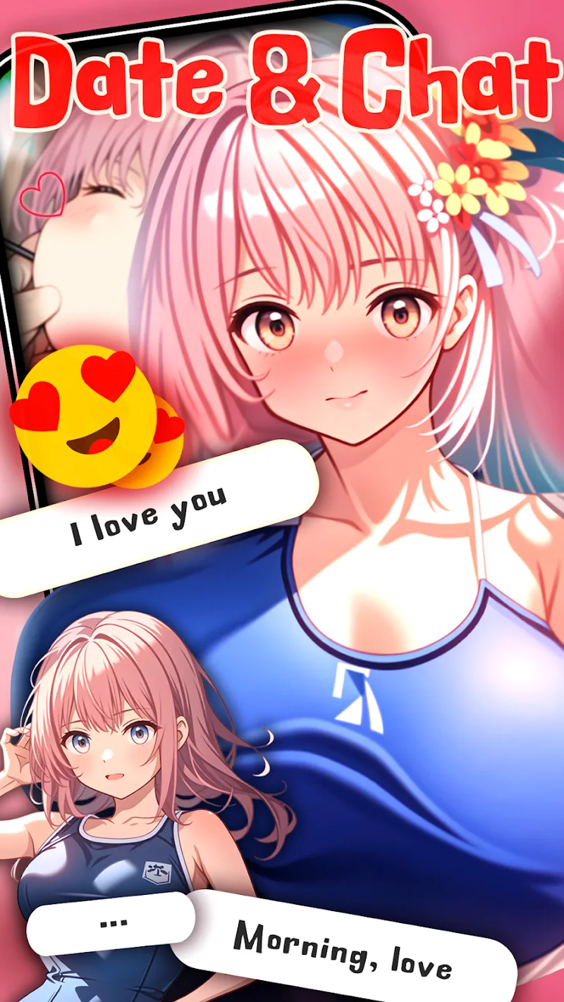 Anime Girlfriend Harem GalGame screenshot 4
