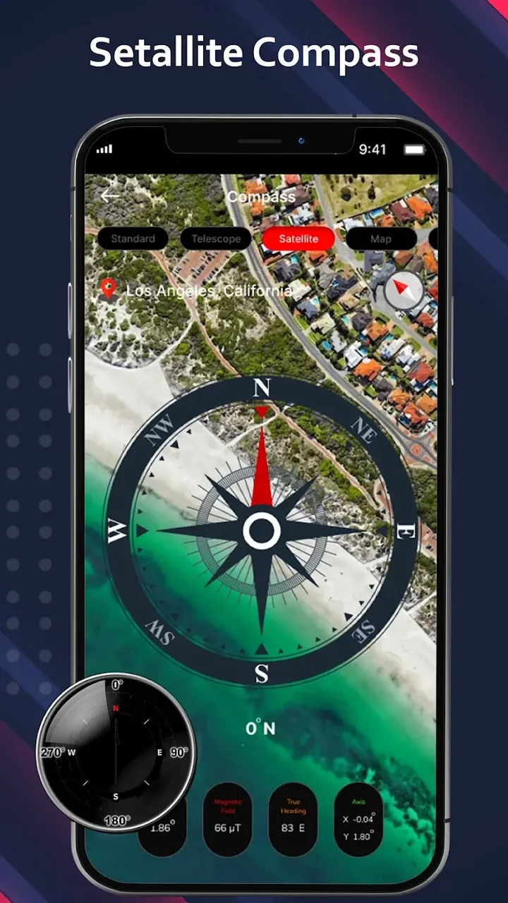 Capture d'écran 3 de l'application Digital Compass for Android