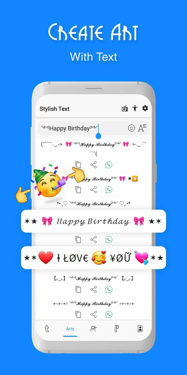 Capture d'écran de l'application Stylish Text Fonts & Keyboard 4