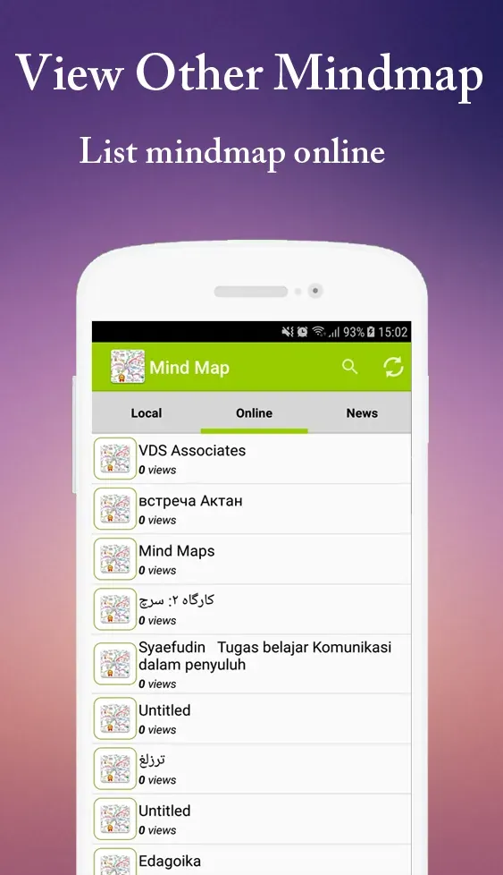 Capture d'écran 3 de l'application Mind Map