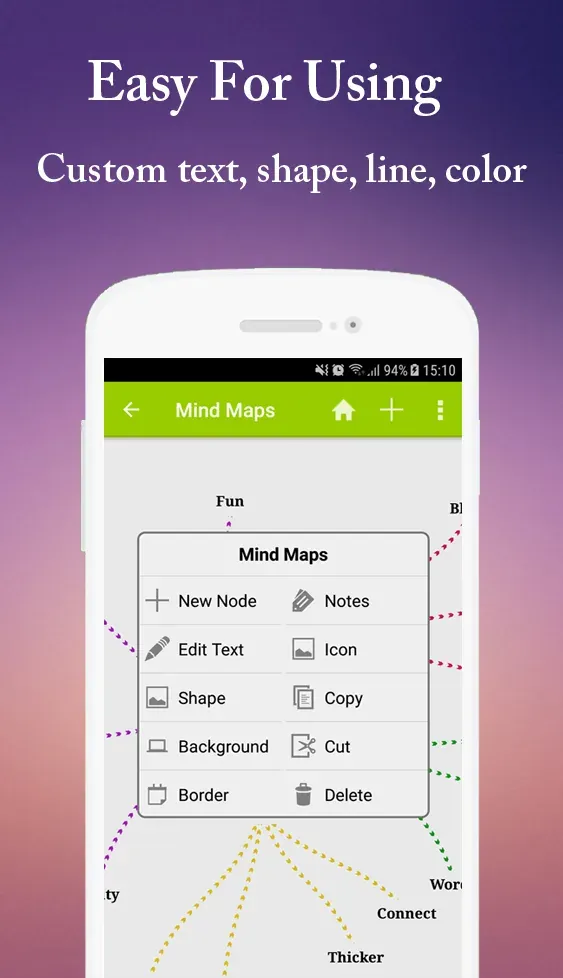 Capture d'écran 4 de l'application Mind Map