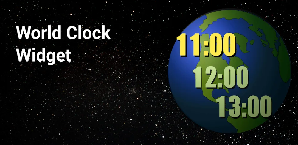 Aperçu 1 de l'application World Clock Widget 2023 Pro