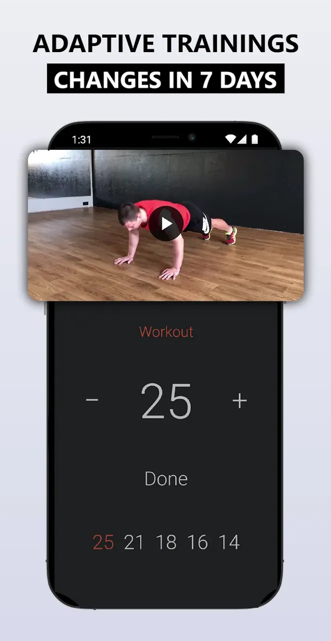 Capture d'écran de l'application Titan Workouts 3