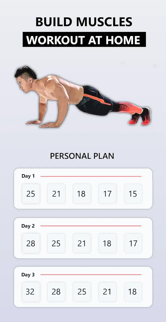 Capture d'écran de l'application Titan Workouts 2