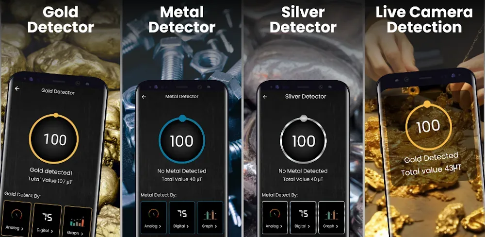 Capture d'écran Metal Detector - Metal Finder 1